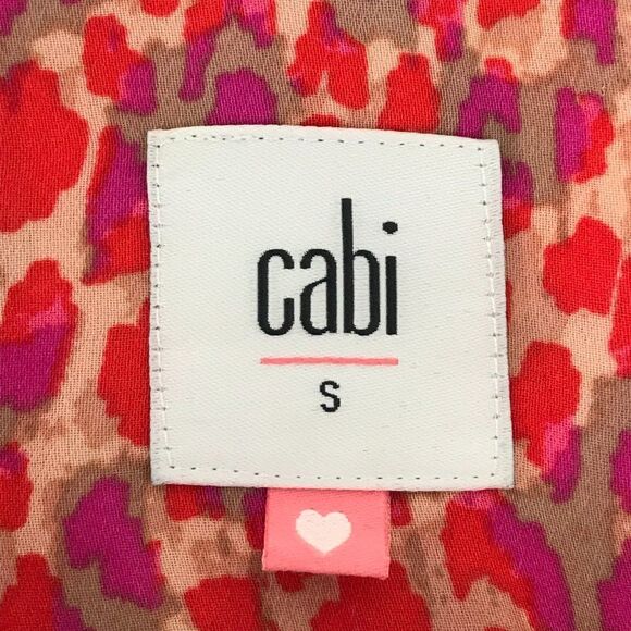 CAbi High-Low Chiffon Tank Women's Size Small Semi-Sheer Sleeveless Button Front - Picture 7 of 9